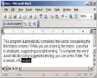 AutoComplete for MS Word