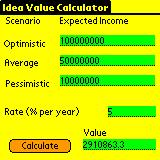 Idea Value Calculator for Windows