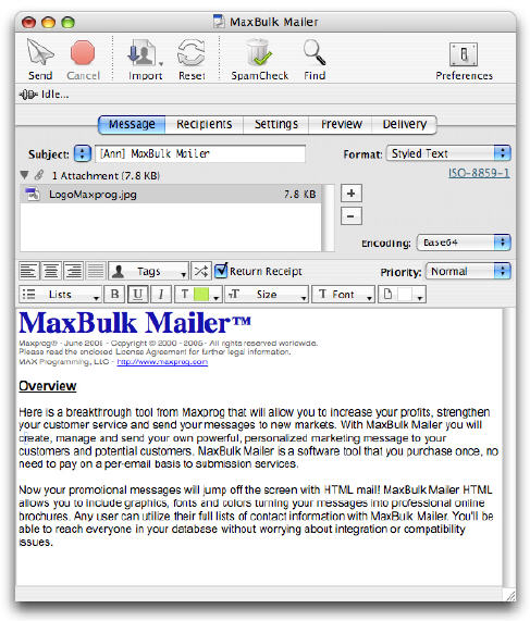 Maxprog.MaxBulk.Mailer.Pro.v8.3.7.Multilingual.WinALL.Incl.Keyge Free Download
