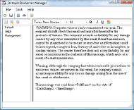 Outlook Disclaimer Manager
