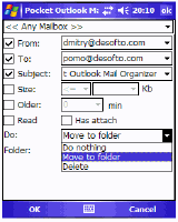 Pocket Outlook Mail Organizer
