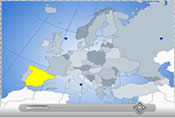 Interactive Flash Map of Europe