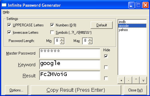 Password generator easy to remember