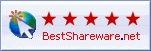 5-star rating at BestShareware.net