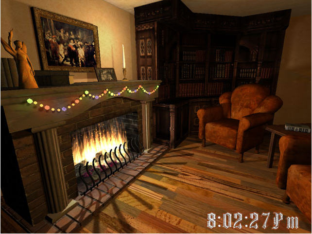 free fireplace screensaver. Fireplace 3D Screensaver