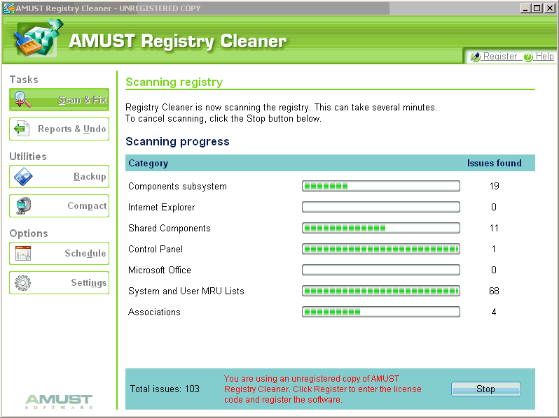 amust registry cleaner