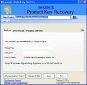 INNOBATE Product key Recovery