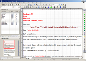 SmartVizor variable data printing