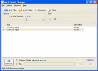 MP3 Tempo Changer