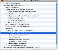 ActionOutline for Mac