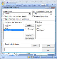 Excel-Tool Split Excel Sheet