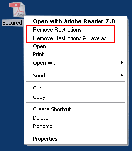 PDF Restrictions Remover