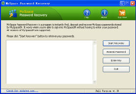 MySpace Password Recovery