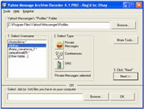 Yahoo Message Archive Decoder