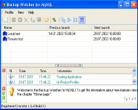 Backup Watcher for MySQL