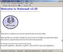 NoteVault secure text editor