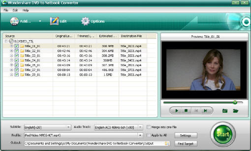convert DVD to Netbook.
