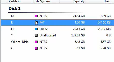 convert FAT disks to NTFS.