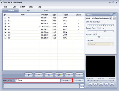 convert WMA to MP3.