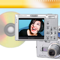Video to camera, DVD to digital camera