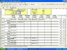 Make employee work schedules