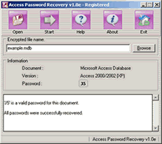 Access Password Recovery