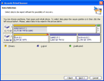 Selecting partitions hard disks for wiping