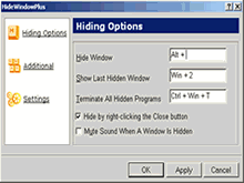 Hide Window Plus