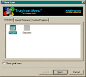 TrayIcon Menu