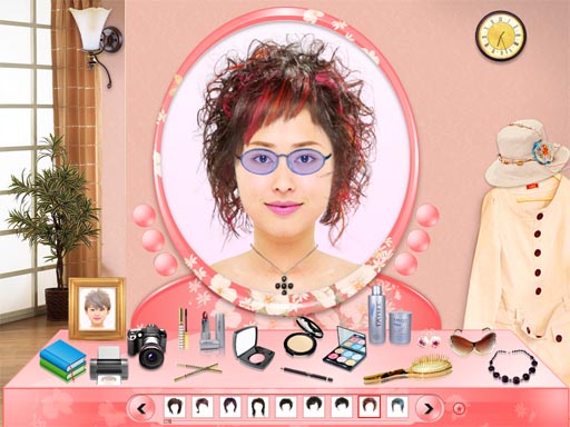 virtual.hairstyle fab allows you to try different