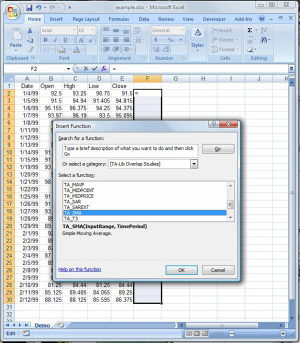 TA Lib Pro Excel