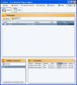 Binfer Send Receive Large Files