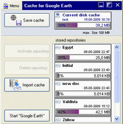 Cache for Google Earth