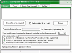 Excel Encryption Advanced Tool